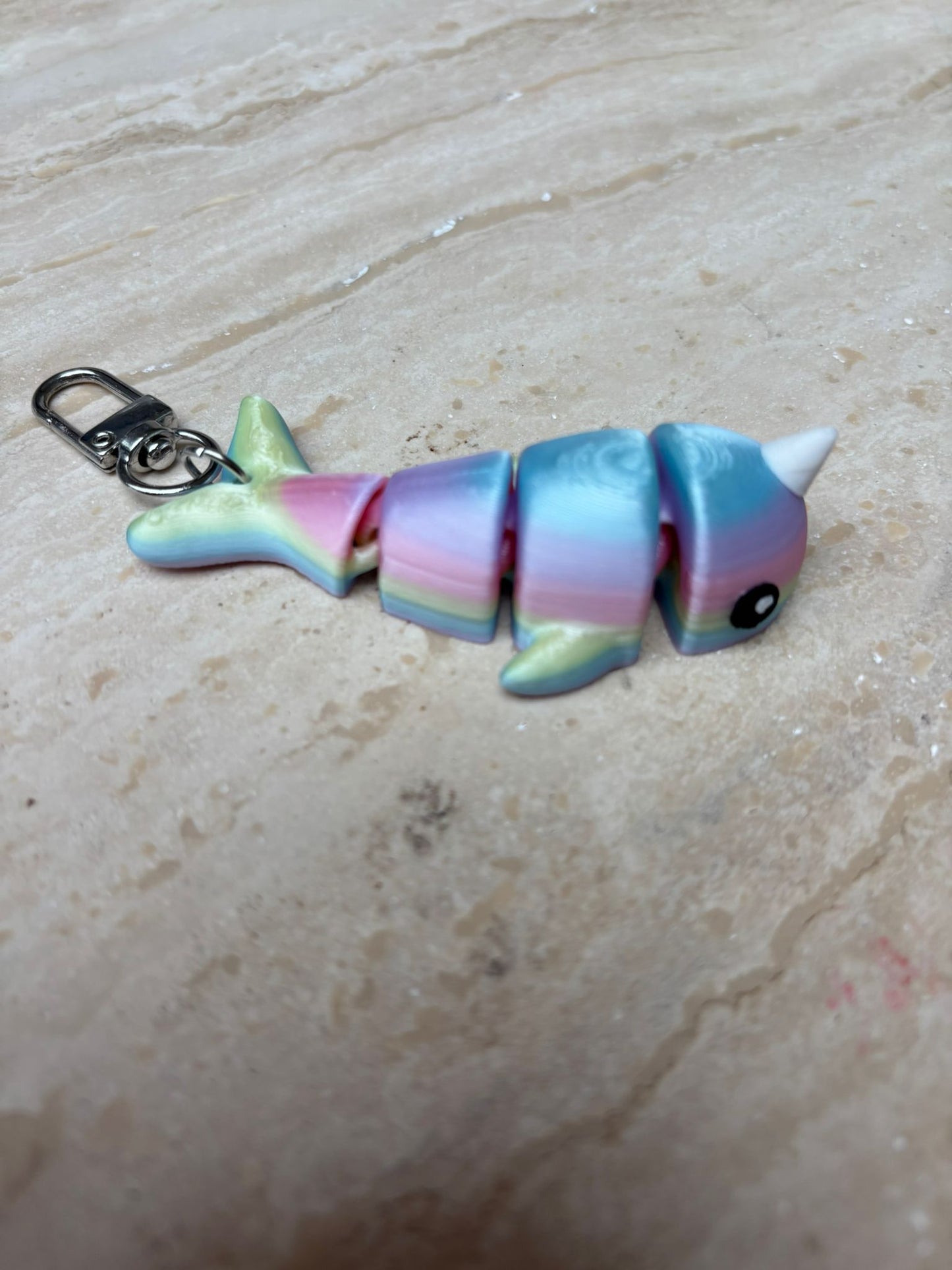 Friemelspeelgoed fidget Narwal sleutelhanger