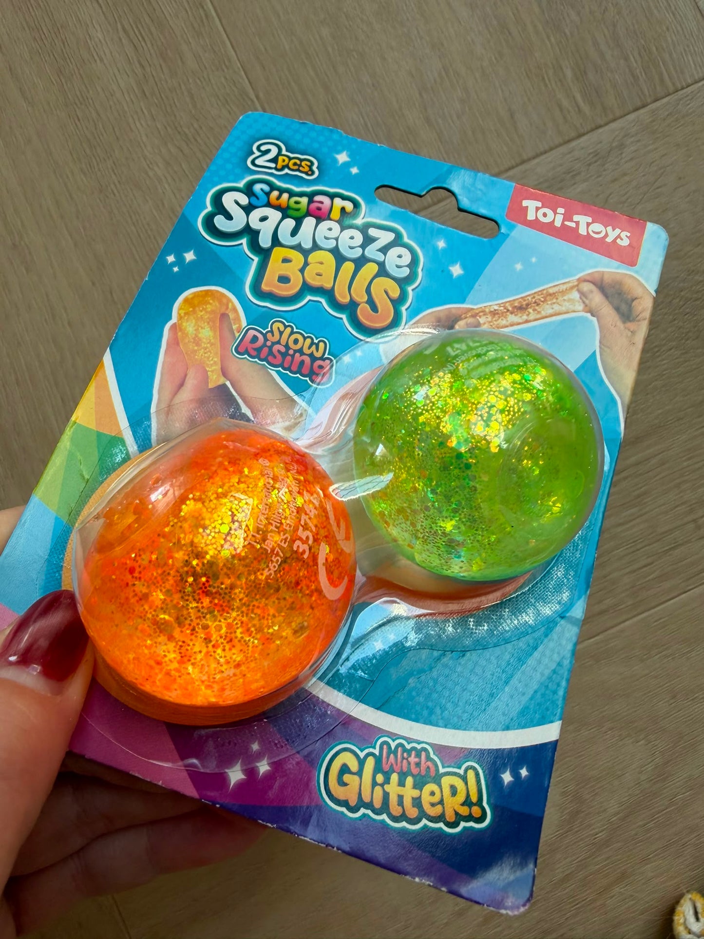 Toi Toys Fun Knijpbal Suiker Ø4cm 2 stuks