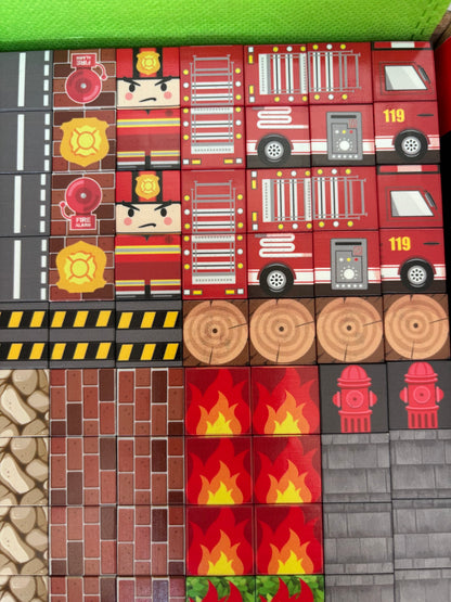 Magneet blokjes thema: brandweer