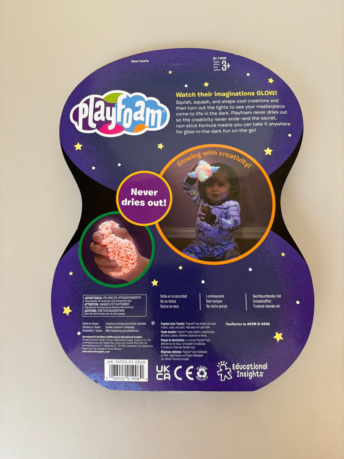 Learning Resources Playfoam - Glow in the dark - 4 kleuren
