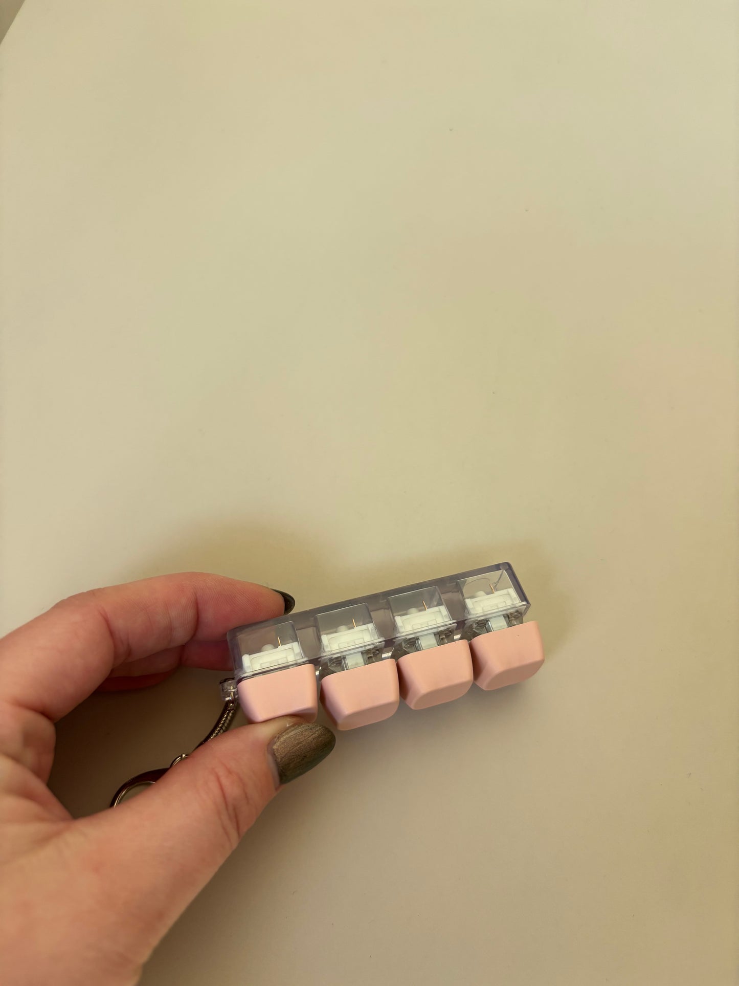 Fidget toetsenbord sleutelhanger