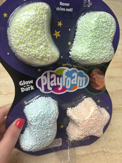 Playfoam glow in the dark 4 stuks