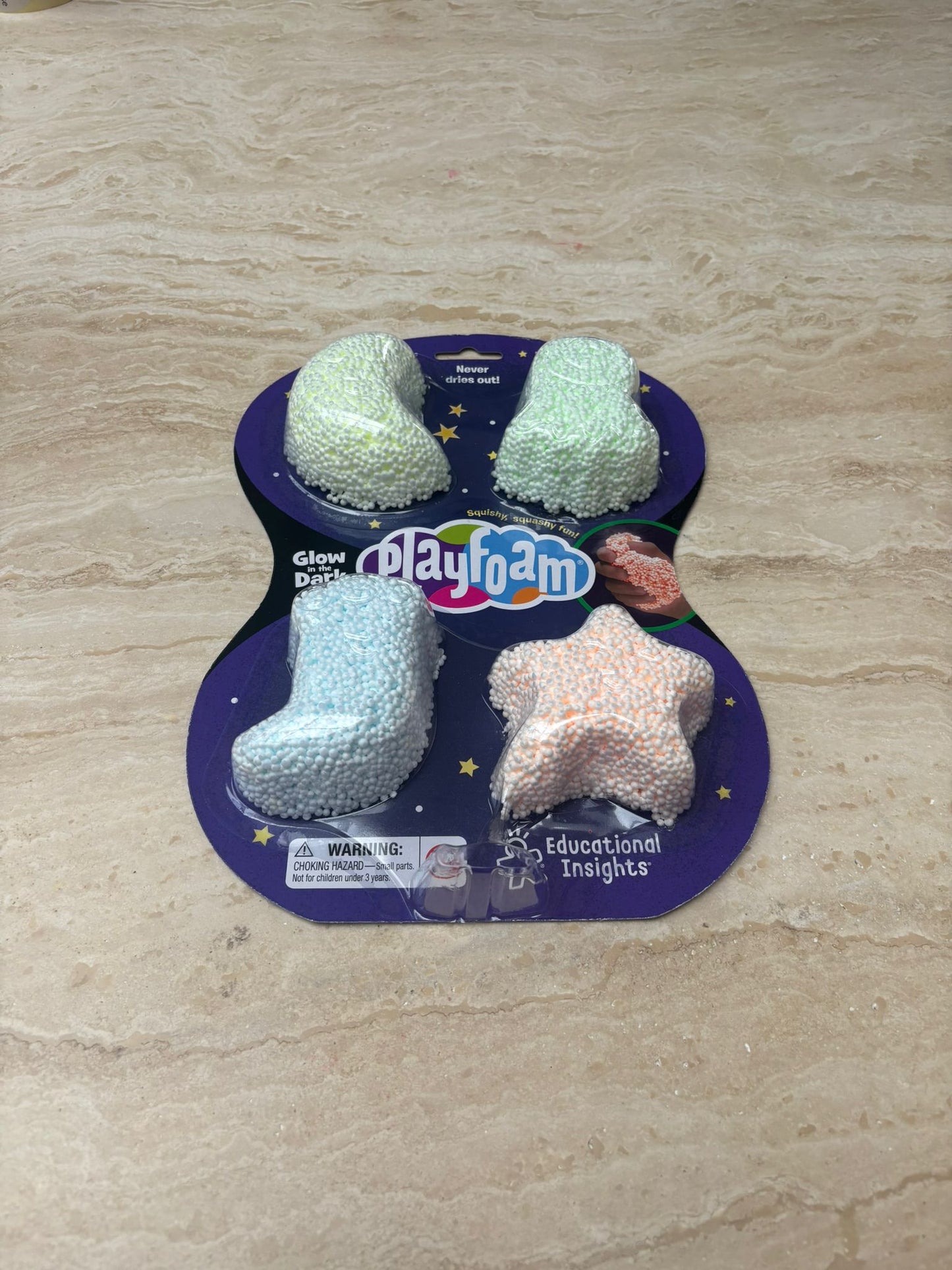 Playfoam glow in the dark 4 stuks