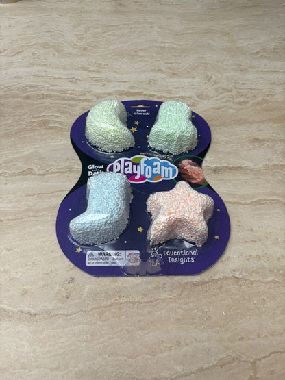Playfoam glow in the dark 4 stuks
