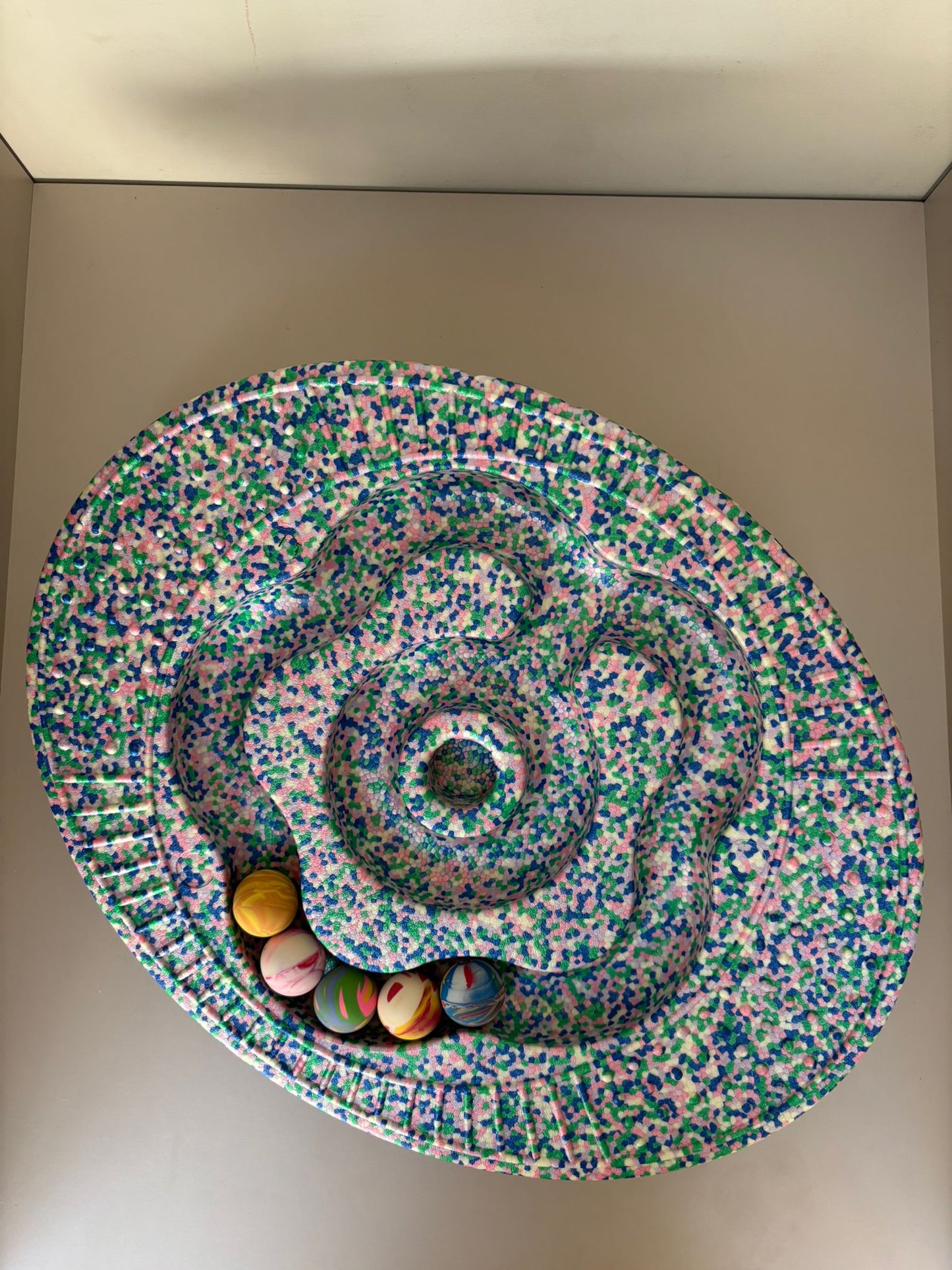 Balansbord met balletjes