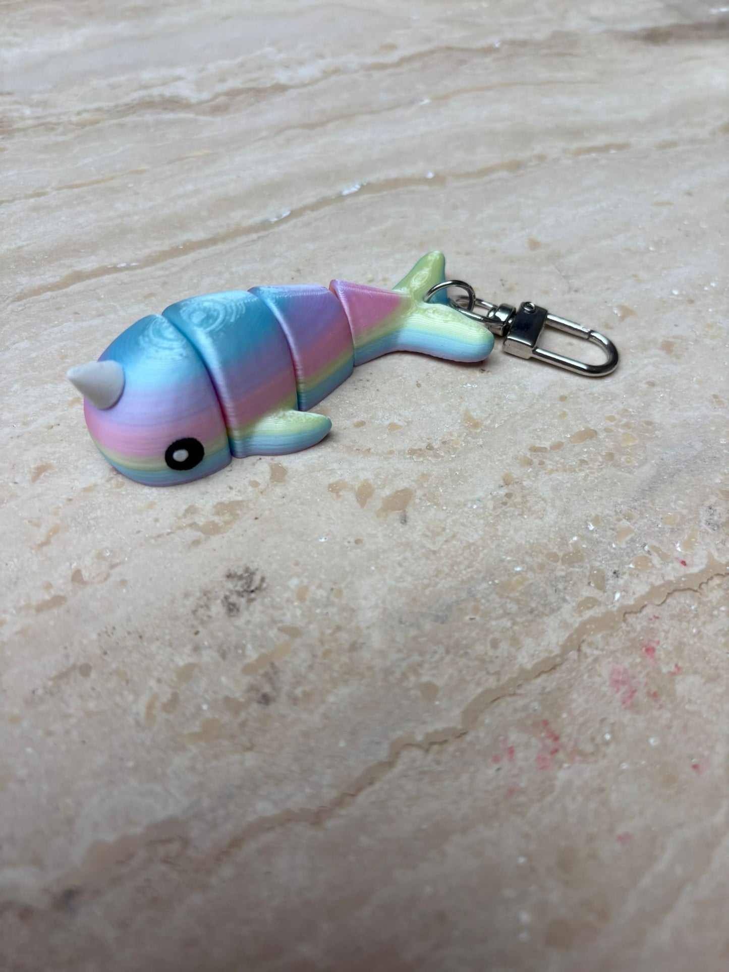 Friemelspeelgoed fidget Narwal sleutelhanger