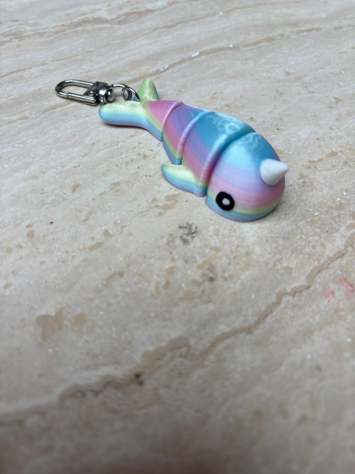 Friemelspeelgoed fidget Narwal sleutelhanger