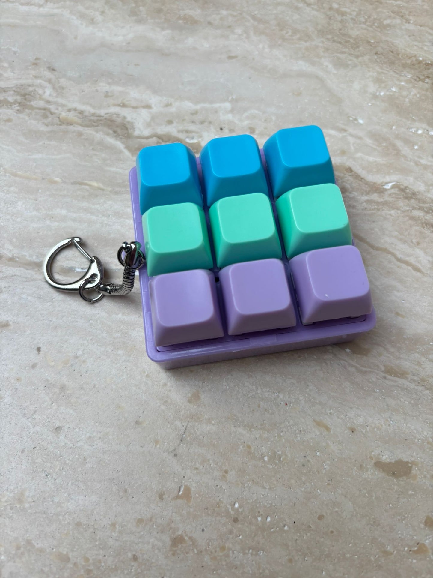 Klikker blauw groen paars