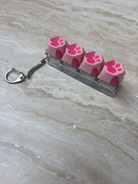 Klikker roze kattenpoot