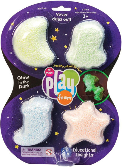 Playfoam glow in the dark 4 stuks