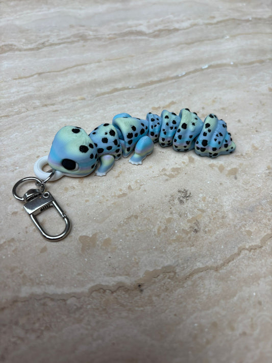 Friemelspeelgoed fidget Gekko met sleutelhanger
