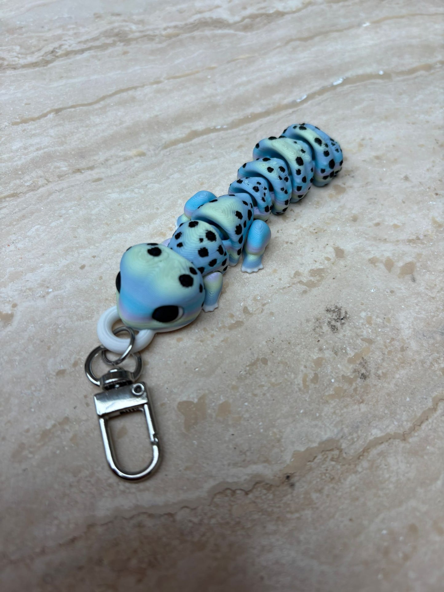 Friemelspeelgoed fidget Gekko met sleutelhanger
