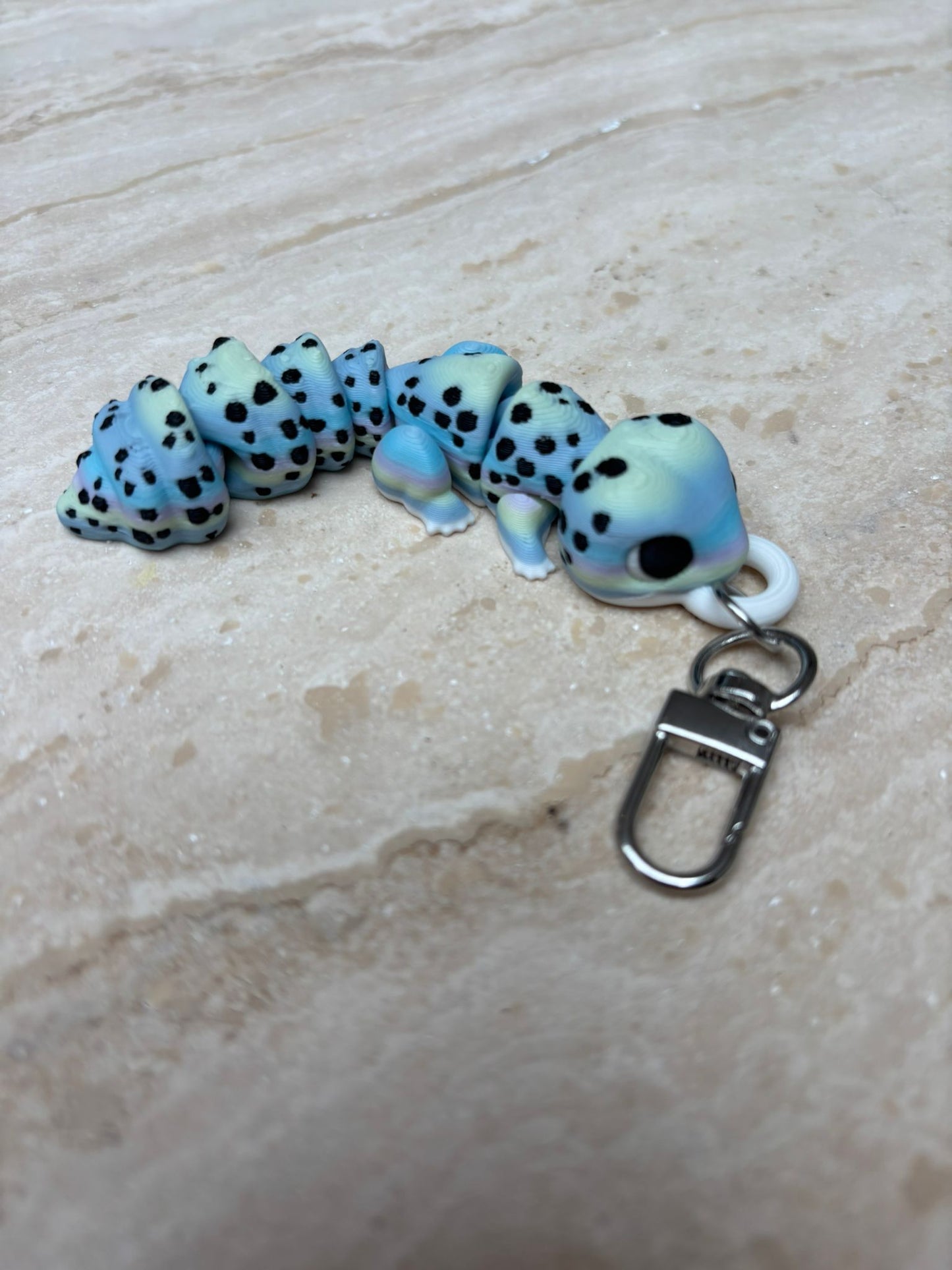Friemelspeelgoed fidget Gekko met sleutelhanger