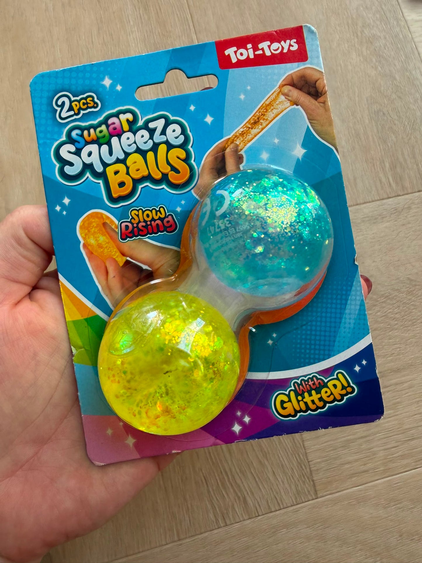 Toi Toys Fun Knijpbal Suiker Ø4cm 2 stuks